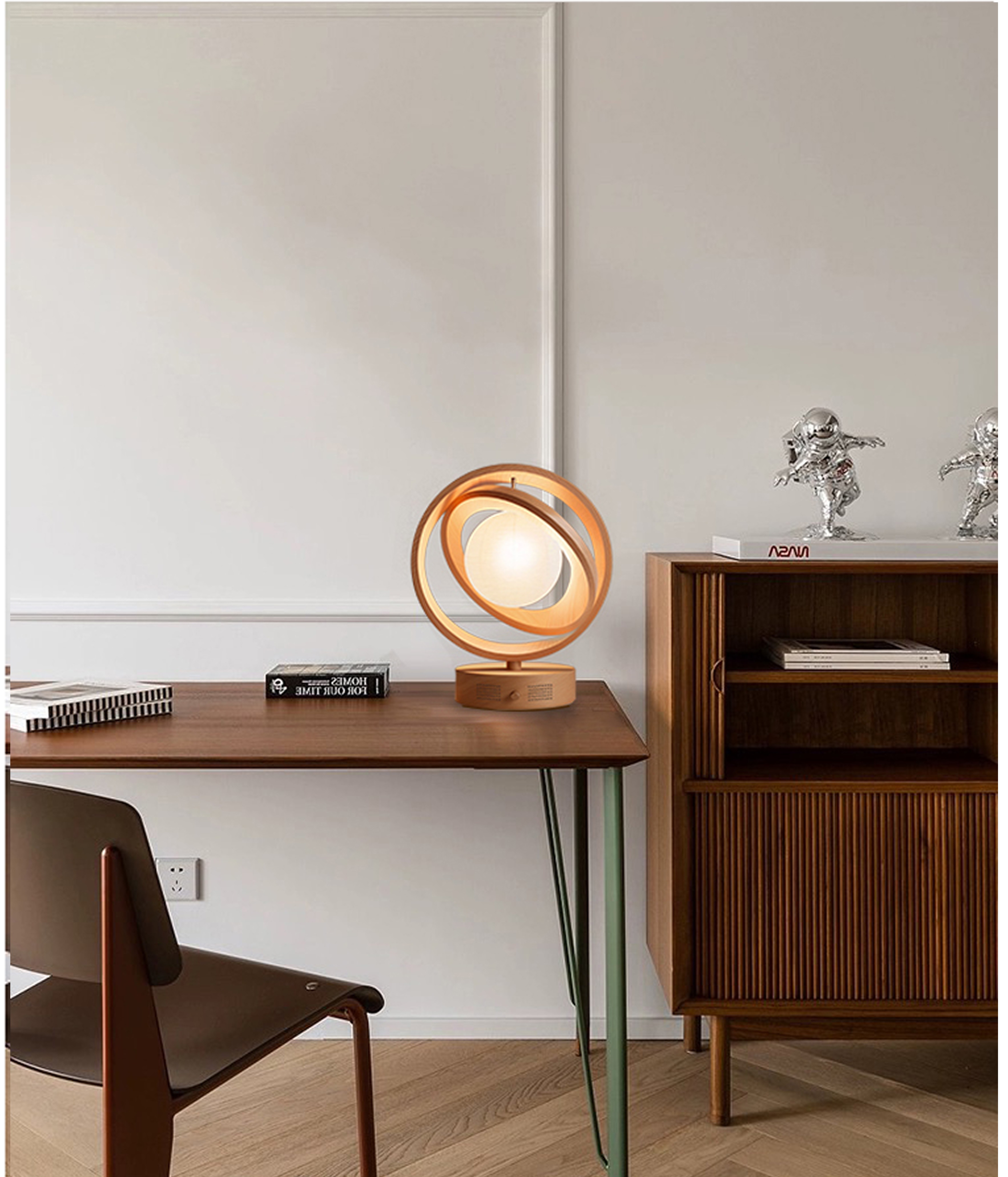 StellarGlow Lamp on a wooden desk