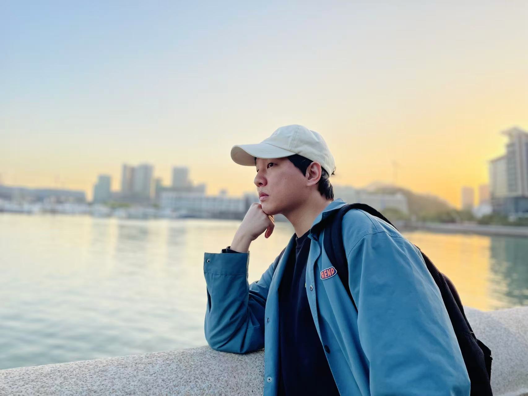 Shawn Zhu by the waterfront